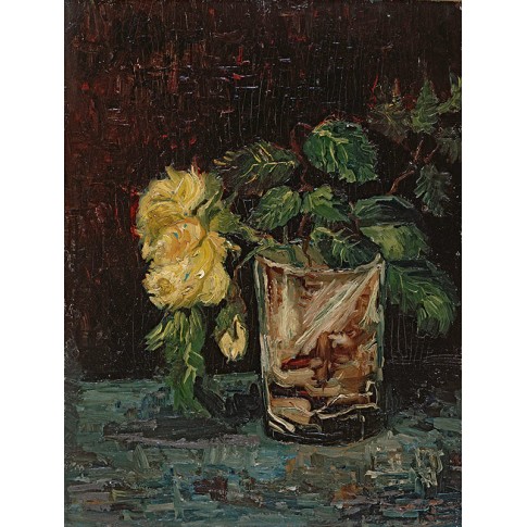 Van Gogh Giclée, Glas met gele rozen