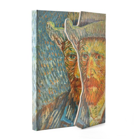 Van Gogh Notitieboek met magneetsluiting Zelfportret met grijze vilthoed